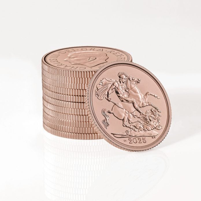 Επετειακή χρυσή λίρα με ελληνικό ιδιόσημο «ΕΛ» από The Royal Mint – Τράπεζα Πειραιώς