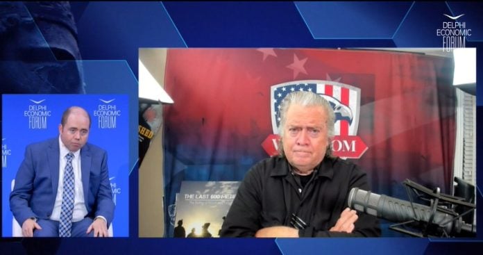 Στιβ Μπάνον στο Delphi Economic Forum: Η ελεύθερη ναυσιπλοΐα αποτελεί τη μεγαλύτερη μάχη τις δεκαετίες που έρχονται