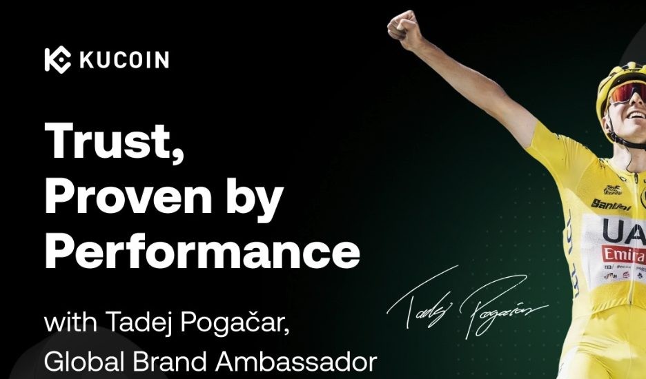 Η KuCoin συνεργάζεται με τον Tadej Pogačar σε μία από τις λίγες συνεργασίες που βασίζονται στην αξία μεταξύ κρυπτονομισμάτων και ελίτ ποδηλασίας.