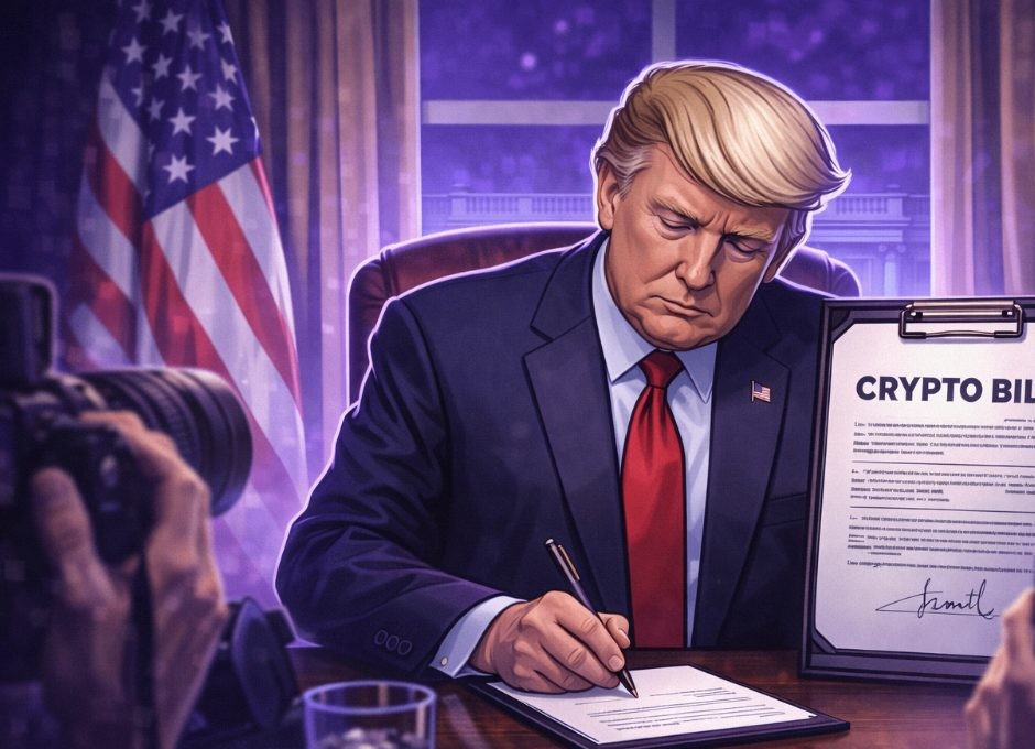 Ο Πρόεδρος Τραμπ δηλώνει ότι το νομοσχέδιο για τη δομή της αγοράς κρυπτονομισμάτων θα περάσει σύντομα.