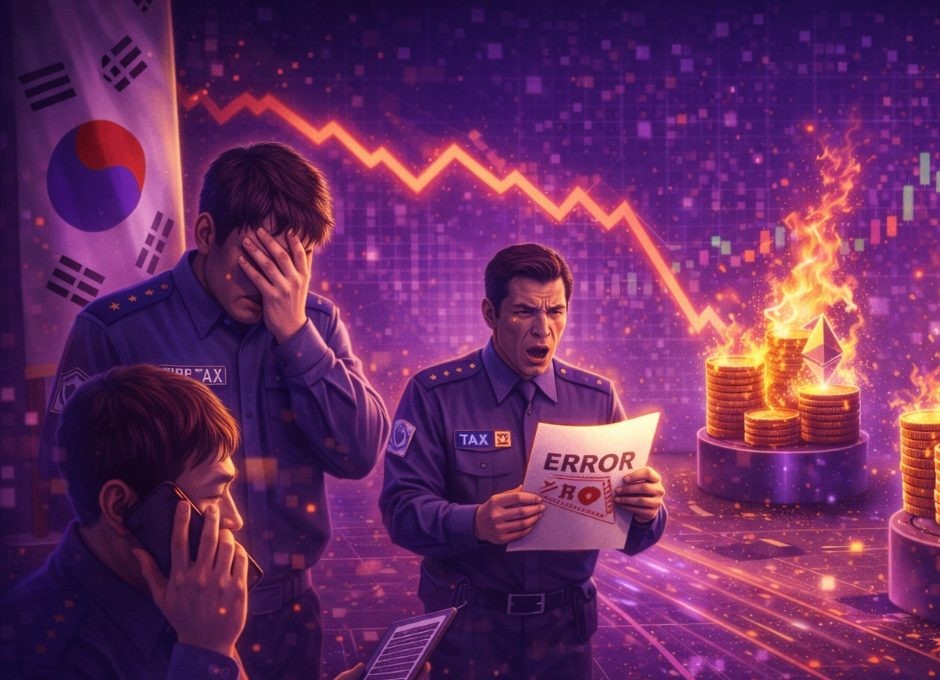 Το λάθος της Εθνικής Υπηρεσίας Φορολογίας της Νότιας Κορέας οδήγησε σε απώλεια 4,8 εκατομμυρίων δολαρίων σε κρυπτονόμισμα.