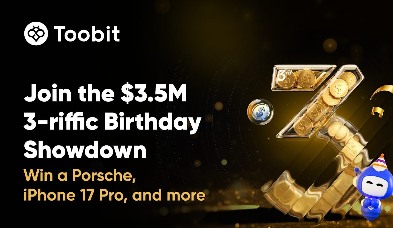 Η Toobit γιορτάζει την 3η επέτειό της με χρηματικό έπαθλο 3,5 εκατομμυρίων δολαρίων και κλήρωση Porsche.