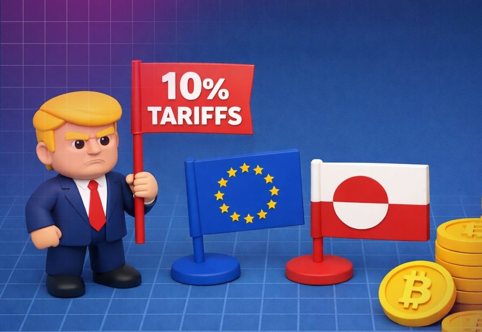 Η στρατηγική των δασμών του Τραμπ επιστρέφει, αλλά οι έμποροι κρυπτονομισμάτων αποσύρονται από την εξαγορά της Γροιλανδίας.